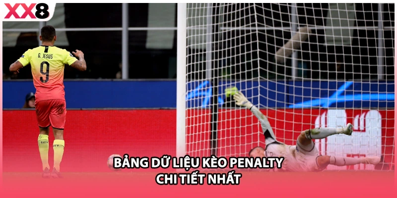 Bảng dữ liệu kèo penalty chi tiết nhất