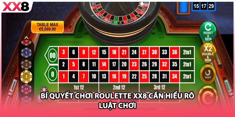 Bí quyết chơi roulette XX8 cần hiểu rõ luật chơi 