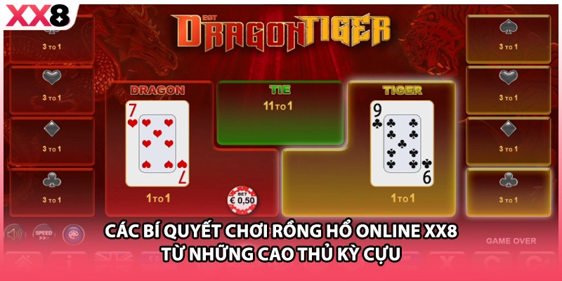 Các bí quyết chơi rồng hổ online XX8 từ những cao thủ kỳ cựu