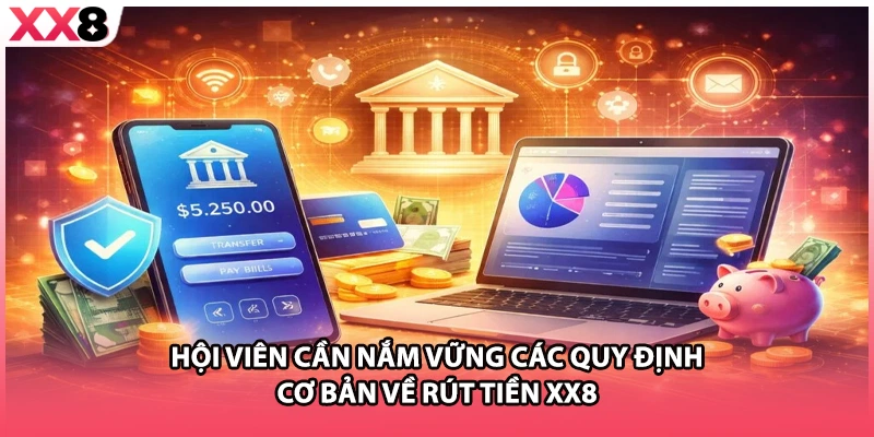 Hội viên cần nắm vững các quy định cơ bản về rút tiền XX8