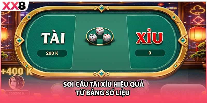 Soi cầu tài xỉu hiệu quả từ bảng số liệu